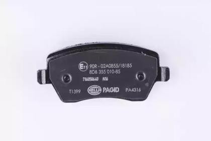 Колодки тормозные дисковые 8DB 355 010-851 PAGID