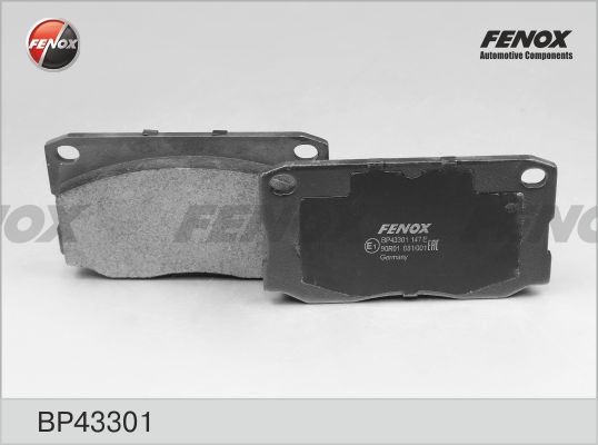 КОЛОДКИ ТОРМОЗНЫЕ ДИСКОВЫЕ ПЕРЕДНИЕ BP43301 FENOX