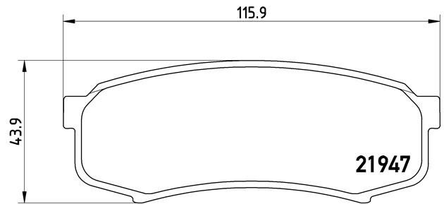 Колодки тормозные дисковые P83024 BREMBO