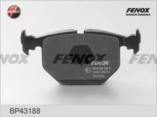 КОЛОДКИ ТОРМОЗНЫЕ ДИСКОВЫЕ ЗАДНИЕ BP43188 FENOX