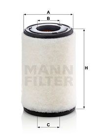 Фильтр воздушный C14011 MANN FILTER