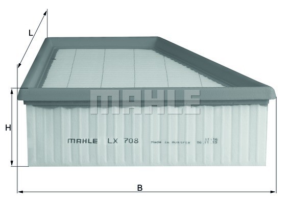Фильтр воздушный LX708 MAHLE