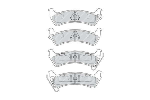 Колодки тормозные дисковые FDB1549 FERODO