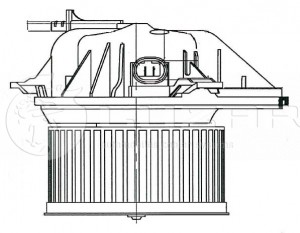 Электровентилятор отопителя LFH2022 LUZAR