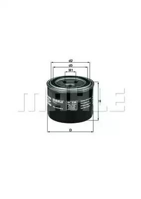 Фильтр масляный двигателя OC230 MAHLE