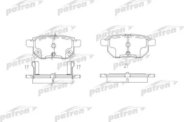 Колодки тормозные дисковые PBP4042 PATRON