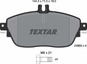 Колодки тормозные дисковые 2486901 TEXTAR