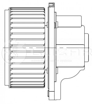 Электровентилятор отопителя LFH1701 LUZAR