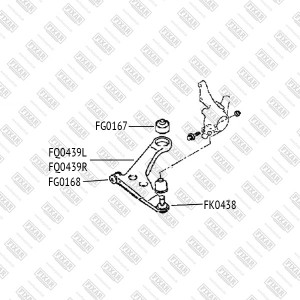 Рычаг подвески FQ0439L FIXAR
