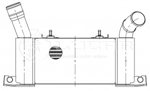 Охладитель наддувочного воздуха (интеркулера) LRIC1152 LUZAR