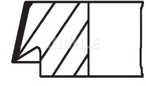 Кольцо поршневое 62729V0 MAHLE
