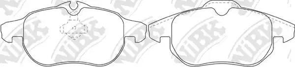 Колодки тормозные дисковые PN0325 NIBK