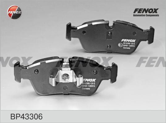 КОЛОДКИ ТОРМОЗНЫЕ ДИСКОВЫЕ ПЕРЕДНИЕ BP43306 FENOX