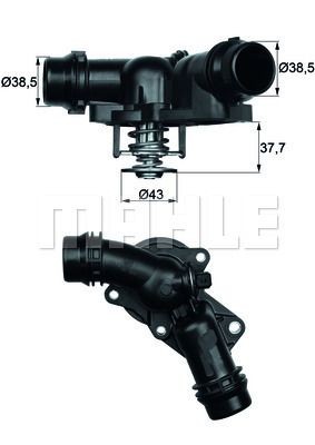 Термостат системы охлаждения TM 13 97 MAHLE