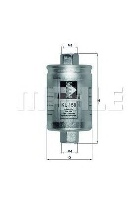 Фильтр топливный KL158 MAHLE