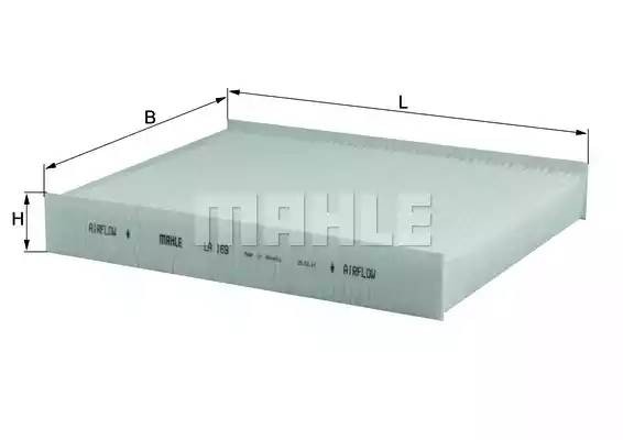 Фильтр салона LA169 MAHLE
