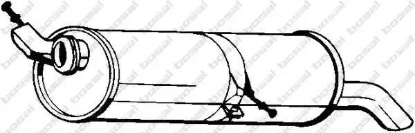 Глушитель - задняя часть системы ОГ 190-509 BOSAL