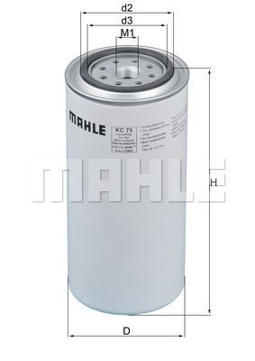 Фильтр топливный KC75 MAHLE