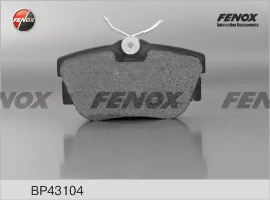 КОЛОДКИ ТОРМОЗНЫЕ ДИСКОВЫЕ ЗАДНИЕ BP43104 FENOX