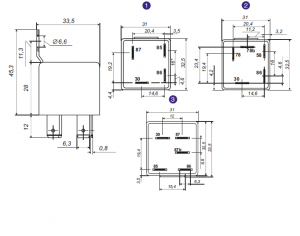 Реле втягивающее стартера 738374720 AVAR