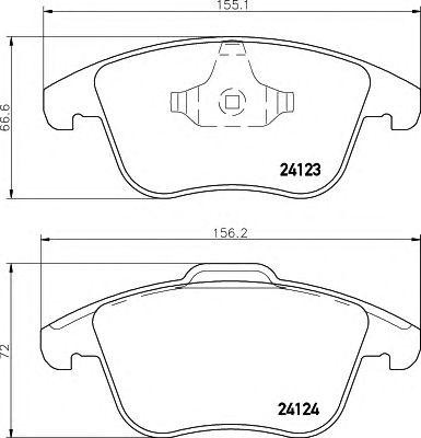 Колодки тормозные дисковые 8DB 355 012-891 PAGID