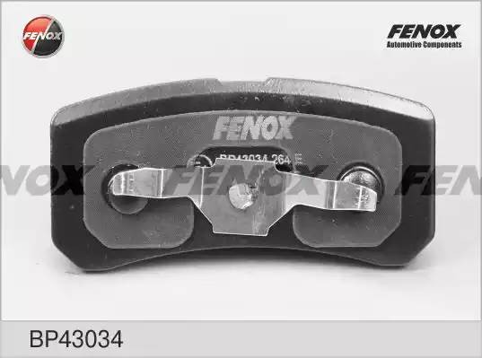 КОЛОДКИ ТОРМОЗНЫЕ ДИСКОВЫЕ ЗАДНИЕ BP43034 FENOX