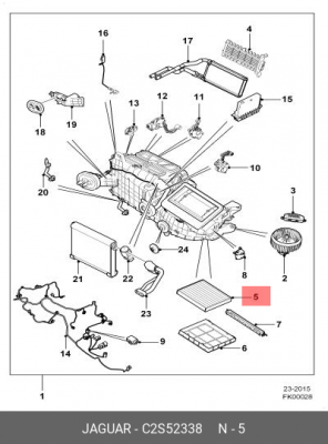 Фильтр салона C2S52338 JAGUAR
