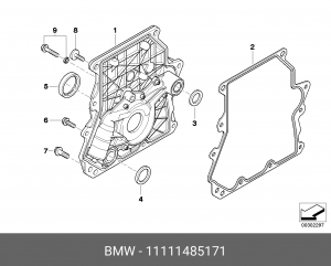 Сальник коленвала 11 11 1 485 171 BMW