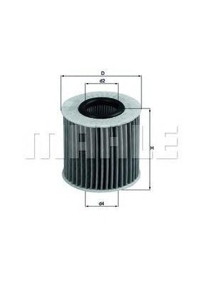 Фильтр масляный двигателя OX414D1 MAHLE