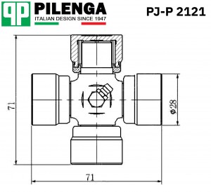 Крестовина карданного вала PJP2121 PILENGA