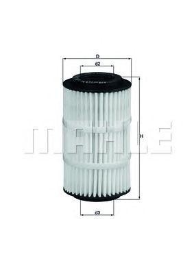 Фильтр масляный двигателя OX345/7D MAHLE