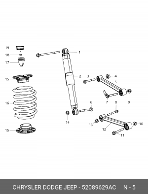 Рычаг подвески 52089629AC CHRYSLER