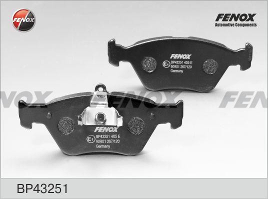 КОЛОДКИ ТОРМОЗНЫЕ ДИСКОВЫЕ ПЕРЕДНИЕ BP43251 FENOX
