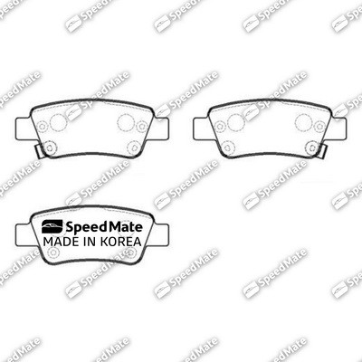 Колодки тормозные дисковые SMBPJ624 SPEEDMATE