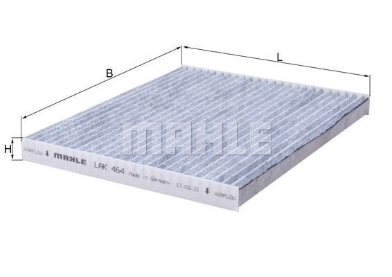Фильтр салона LAK 464 MAHLE