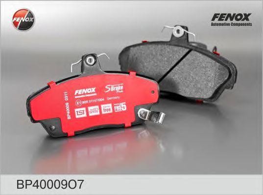 КОЛОДКИ ТОРМОЗНЫЕ ДИСКОВЫЕ ПЕРЕДНИЕ BP40009O7 FENOX