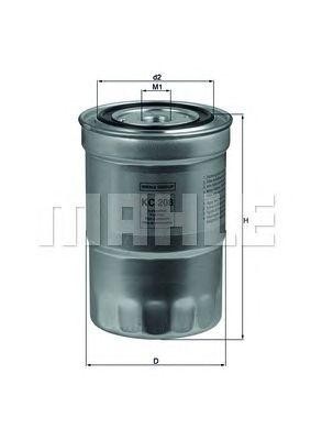 Фильтр топливный KC208 MAHLE