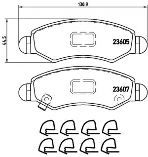 Колодки тормозные дисковые P79015 BREMBO