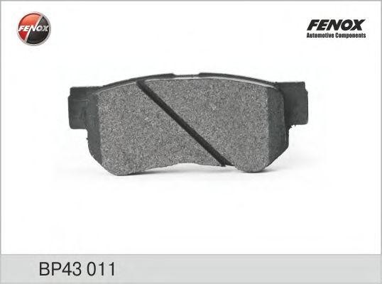 КОЛОДКИ ТОРМОЗНЫЕ ДИСКОВЫЕ ЗАДНИЕ BP43011 FENOX
