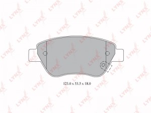 Колодки тормозные дисковые BD-5916 LYNXAUTO