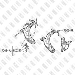 Опора шаровая подвески FK0257 FIXAR