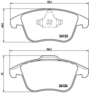 Колодки тормозные дисковые P44020 BREMBO