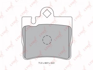 Колодки тормозные дисковые BD-5334 LYNXAUTO
