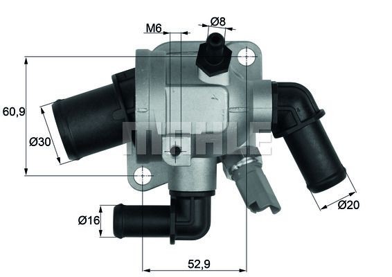 Термостат системы охлаждения TI 173 88 MAHLE