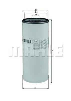 Фильтр топливный KC251 MAHLE