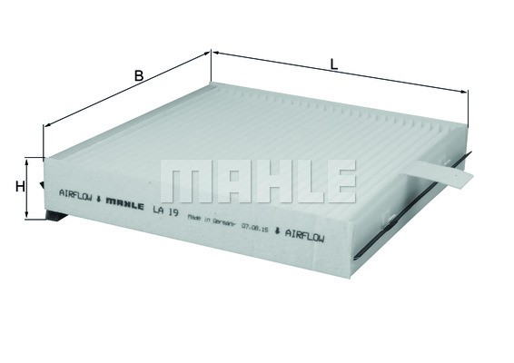 Фильтр салона LA19 MAHLE