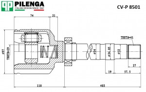 ШРУС CVP8501K PILENGA