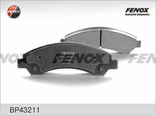 КОЛОДКИ ТОРМОЗНЫЕ ДИСКОВЫЕ ПЕРЕДНИЕ BP43211 FENOX