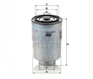 Фильтр топливный WK 940-16 X MANN FILTER