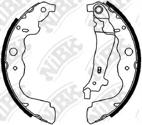 Колодки тормозные барабанные FN43551 NIBK